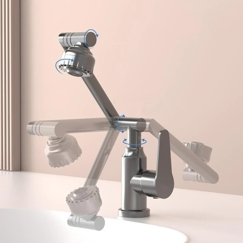 1080° Swivel Multifunction Cold and Hot Water Tap BATHROOM ACCESSORIES Color : Grey 1080° Swivel Multifunction Cold and Hot Water Tap BATHROOM ACCESSORIES Color : Grey