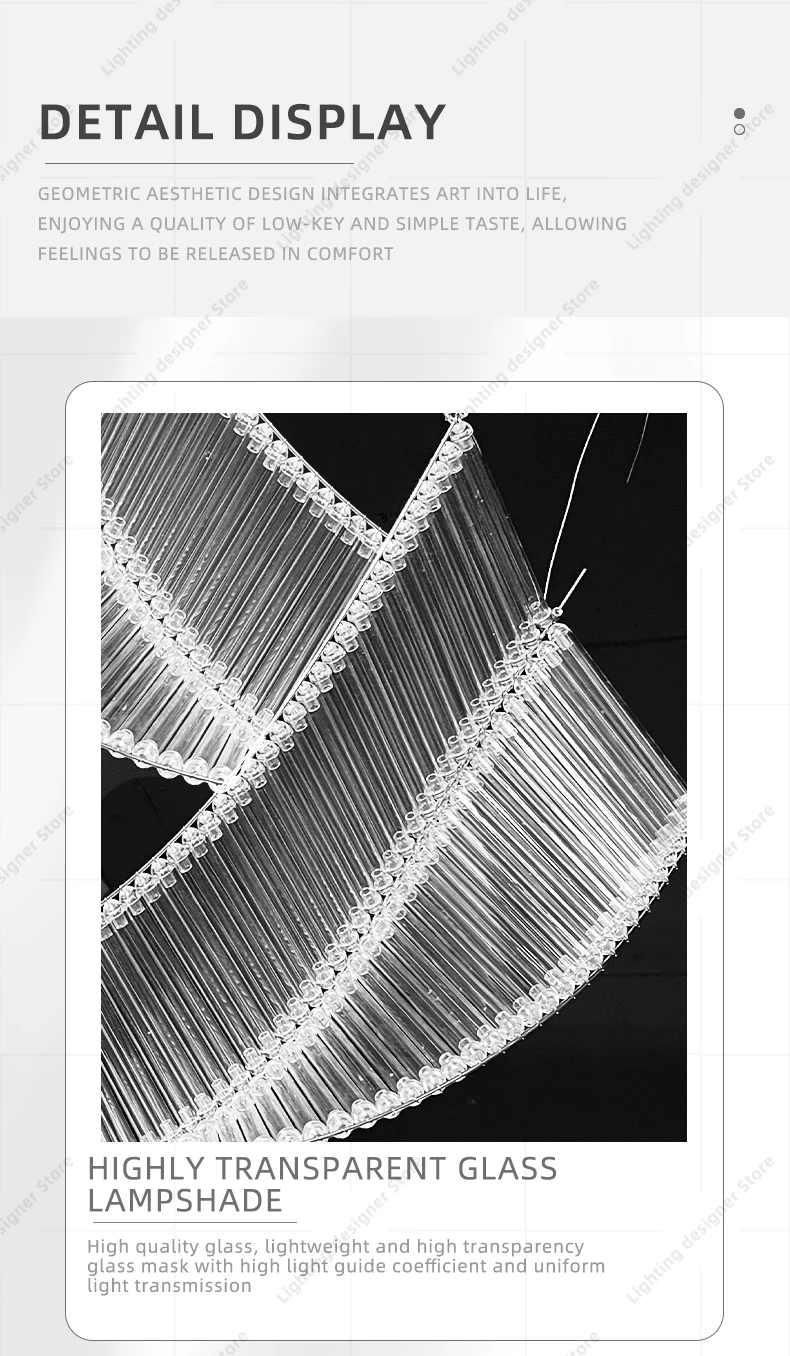 Hotel Living Room Hanging Led Chandelier