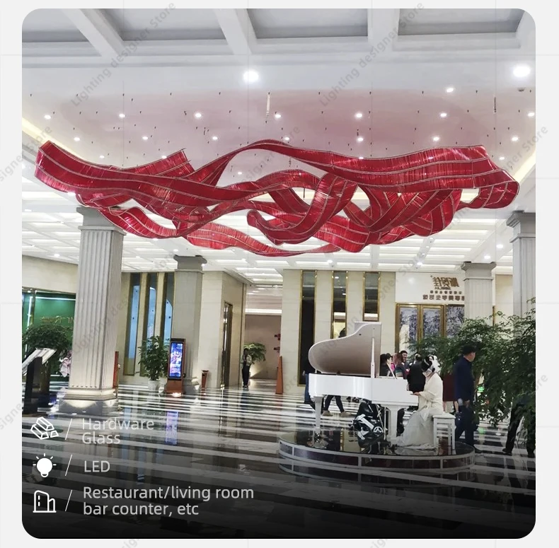 Hotel Living Room Hanging Led Chandelier