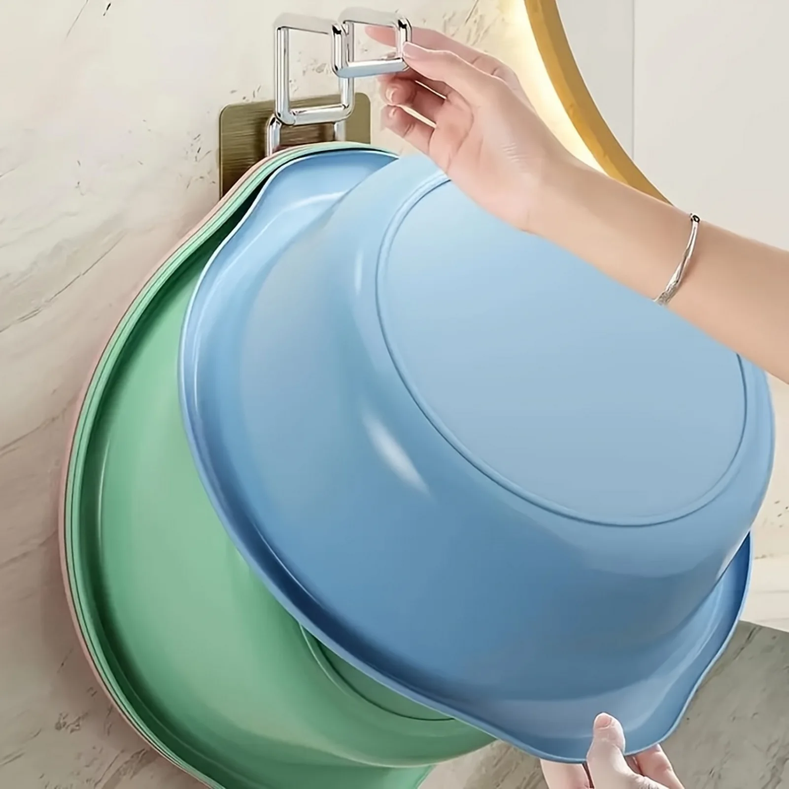 1/2/4/6Pcs Stainless Steel Washbasin Hook