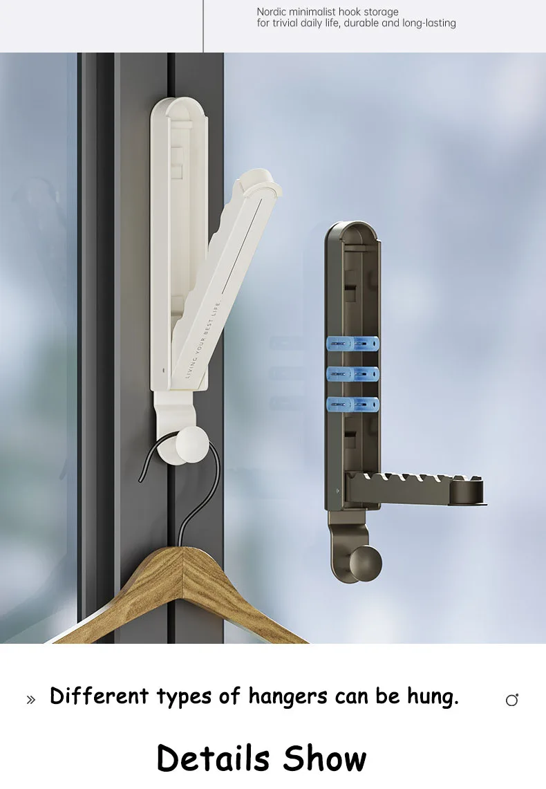 1/2pcs Folding Wall Hook portable drying rack 1/2pcs Folding Wall Hook portable drying rack