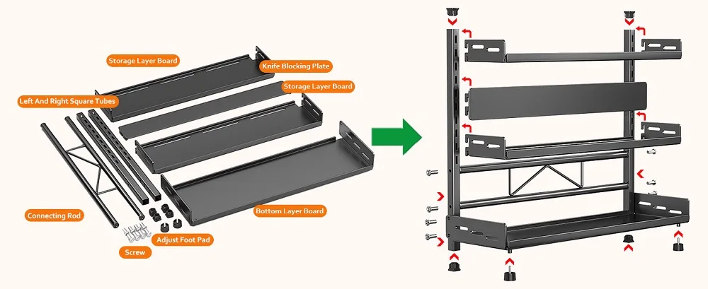 3 Tier Spice Storage Rack for Countertop 3 Tier Spice Storage Rack for Countertop