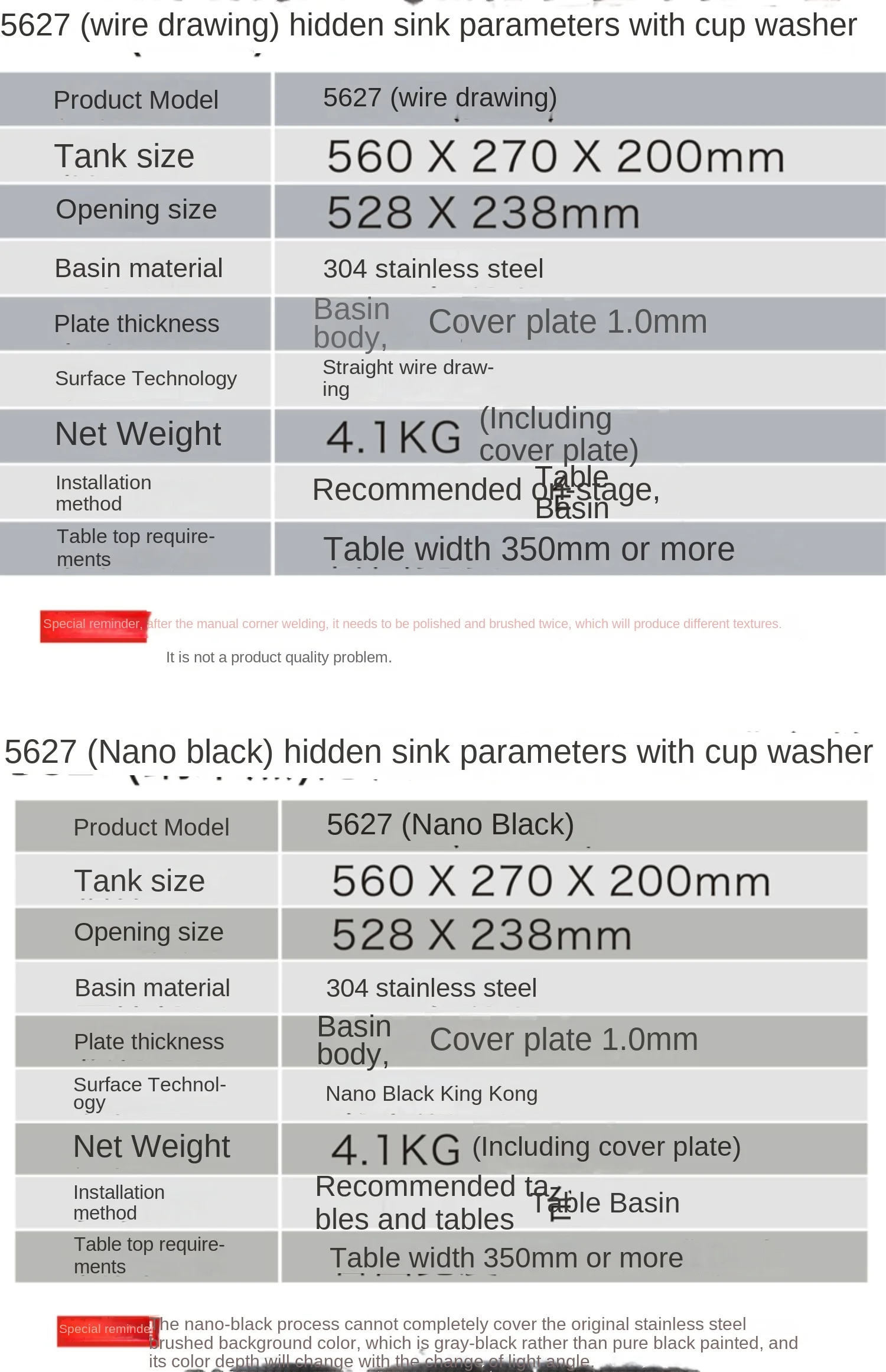 304 Stainless Steel Single-Bowl Kitchen Sink with Hidden Cup Washer and Narrow Basin