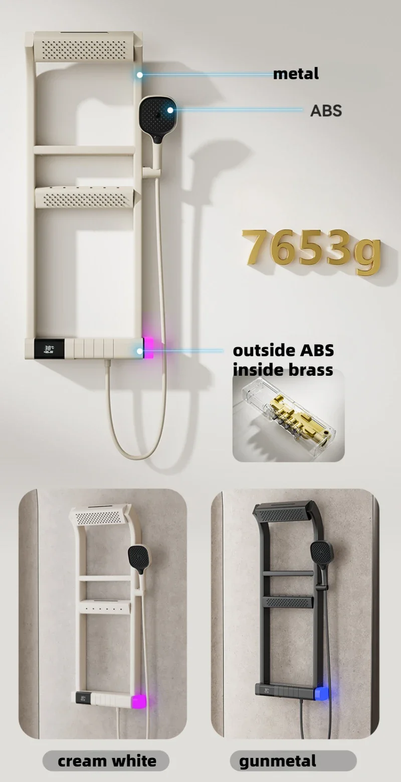 Multi-Function Thermostatic Shower System with Digital Display