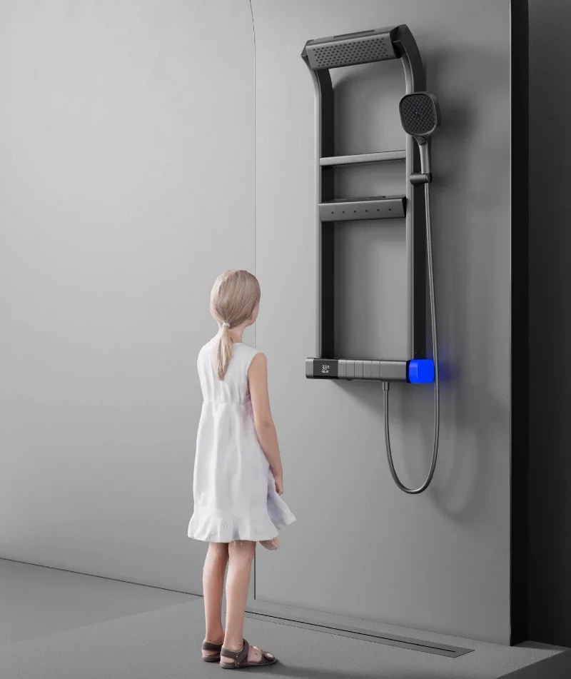 Multi-Function Thermostatic Shower System with Digital Display