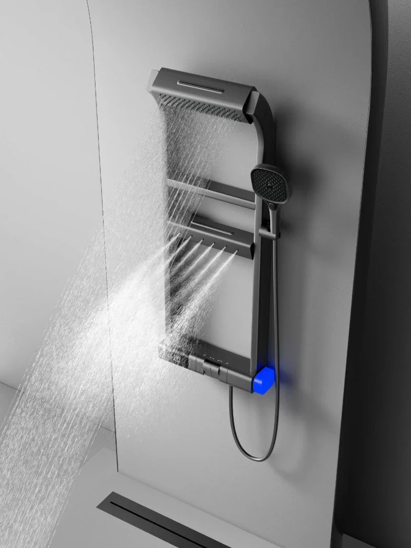 Multi-Function Thermostatic Shower System with Digital Display