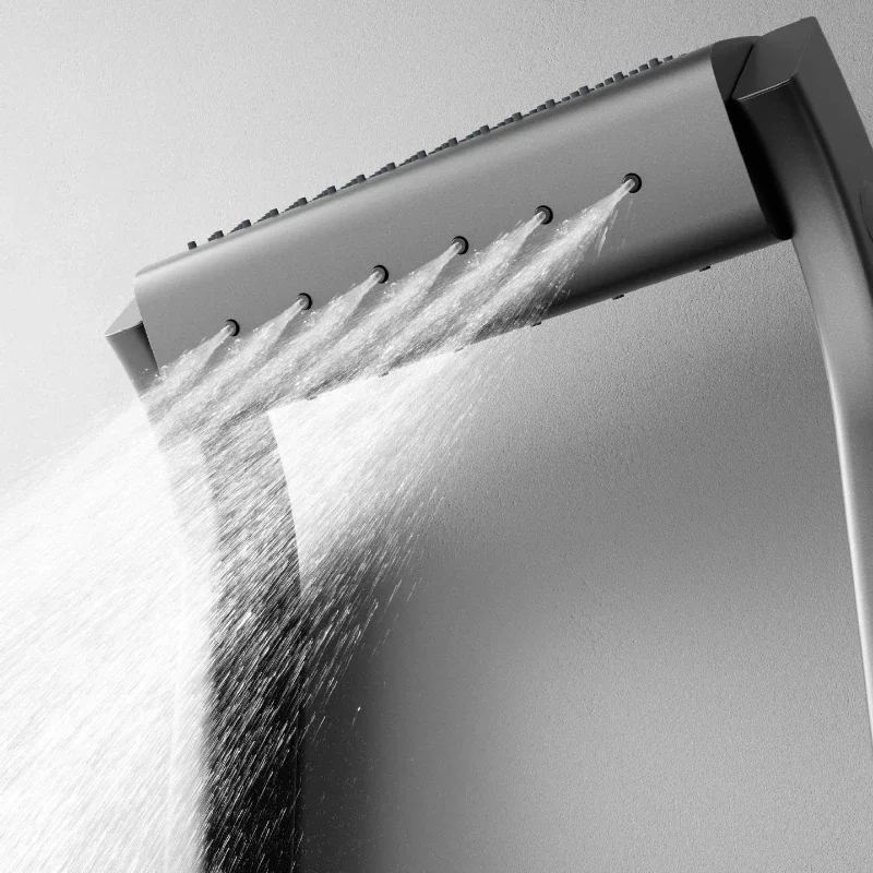 Multi-Function Thermostatic Shower System with Digital Display BATHROOM ACCESSORIES Color : cream white no light|gunmetal no light|cream white light|gunmetal light Multi-Function Thermostatic Shower System with Digital Display BATHROOM ACCESSORIES Color : cream white no light|gunmetal no light|cream white light|gunmetal light