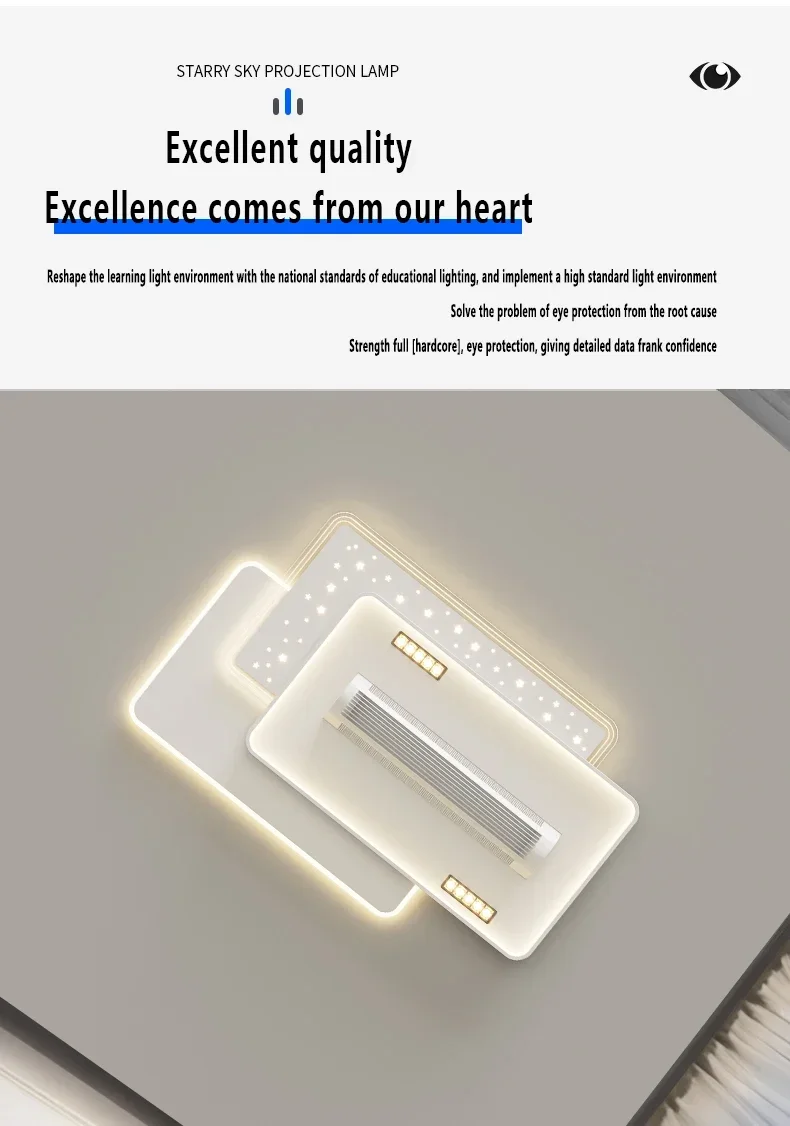 Ceiling Fans Quiet Invisible Leafless Electric Fan Led Lamp