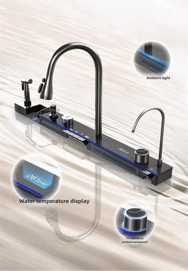 304 Stainless Steel Kitchen Sink with Waterfall 304 Stainless Steel Kitchen Sink with Waterfall