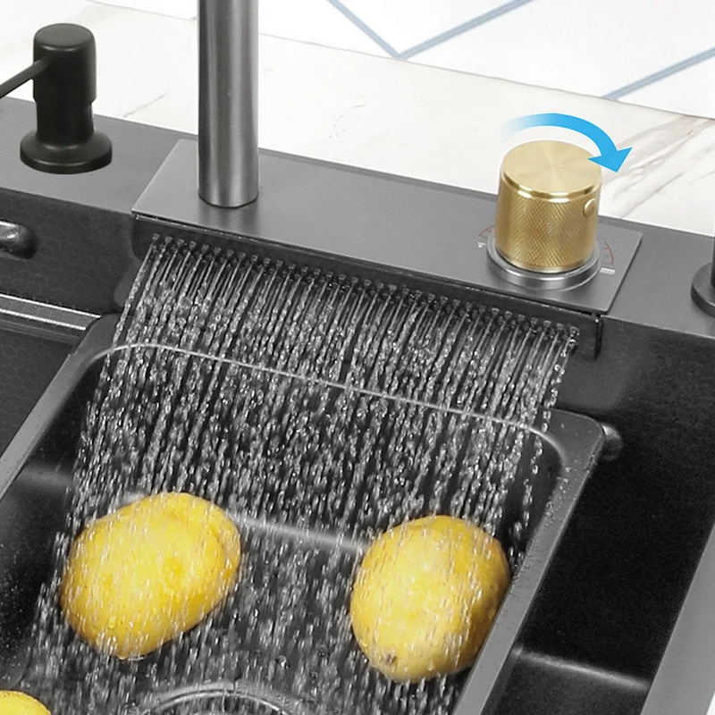 304 Stainless Steel Waterfall Kitchen Sink KITCHEN & DINNING Color : 68X45CM-G-FA|68X45CM-G1-FA|68X45CM-G2-FA|68X45CM-G3-FA|68X45CM-T4-FA|68X45CM-T5-FA|68X45CM-T6-FA|75X45CM-G-FA|75X45CM-G1-FA|75X45CM-G2-FA|75X45CM-G3-FA|75X45CM-T4-FA|75X45CM-T5-FA|75X45CM-T6-FA 304 Stainless Steel Waterfall Kitchen Sink KITCHEN & DINNING Color : 68X45CM-G-FA|68X45CM-G1-FA|68X45CM-G2-FA|68X45CM-G3-FA|68X45CM-T4-FA|68X45CM-T5-FA|68X45CM-T6-FA|75X45CM-G-FA|75X45CM-G1-FA|75X45CM-G2-FA|75X45CM-G3-FA|75X45CM-T4-FA|75X45CM-T5-FA|75X45CM-T6-FA