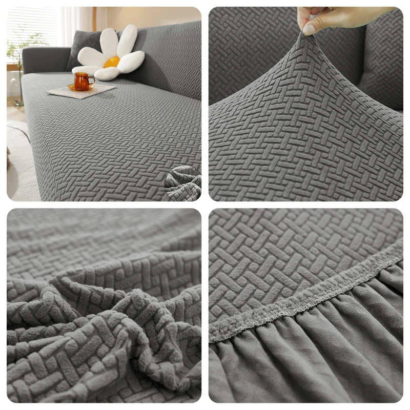 Jacquard Elastic Sofa Cover For Living Room