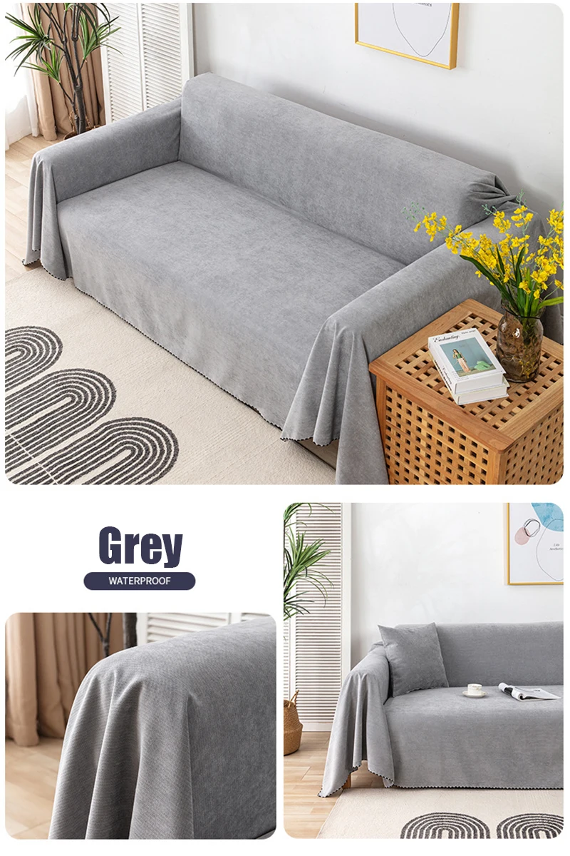 Waterproof Sofa Blanket Multipurpose Solid Color