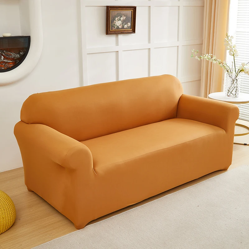 1pc Stretch Sofa Slipcover Solid Color Sofa Couch Cover Soft 1pc Stretch Sofa Slipcover Solid Color Sofa Couch Cover Soft