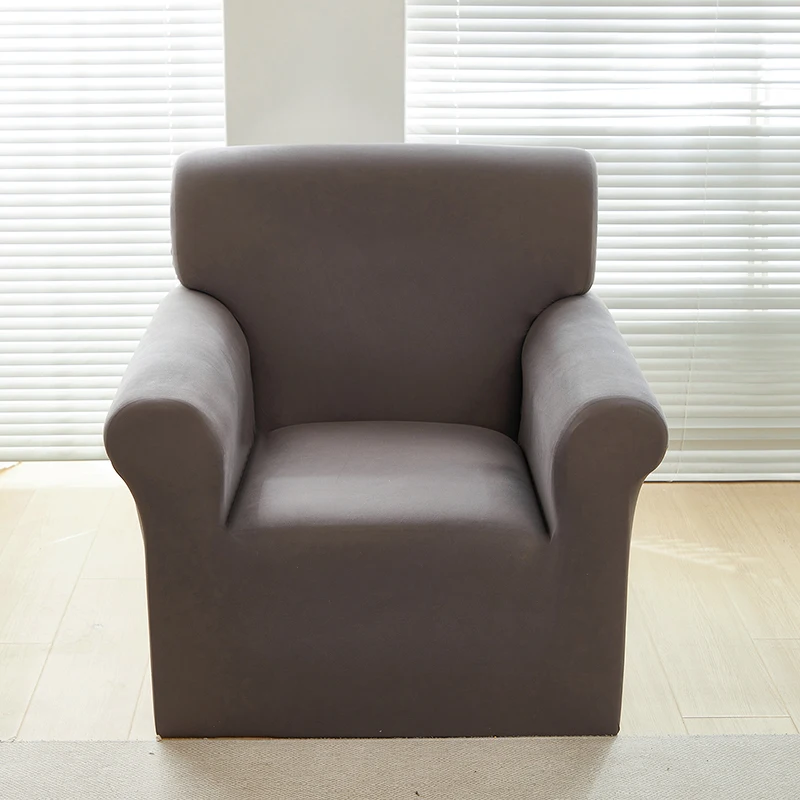 1pc Stretch Sofa Slipcover Solid Color Sofa Couch Cover Soft