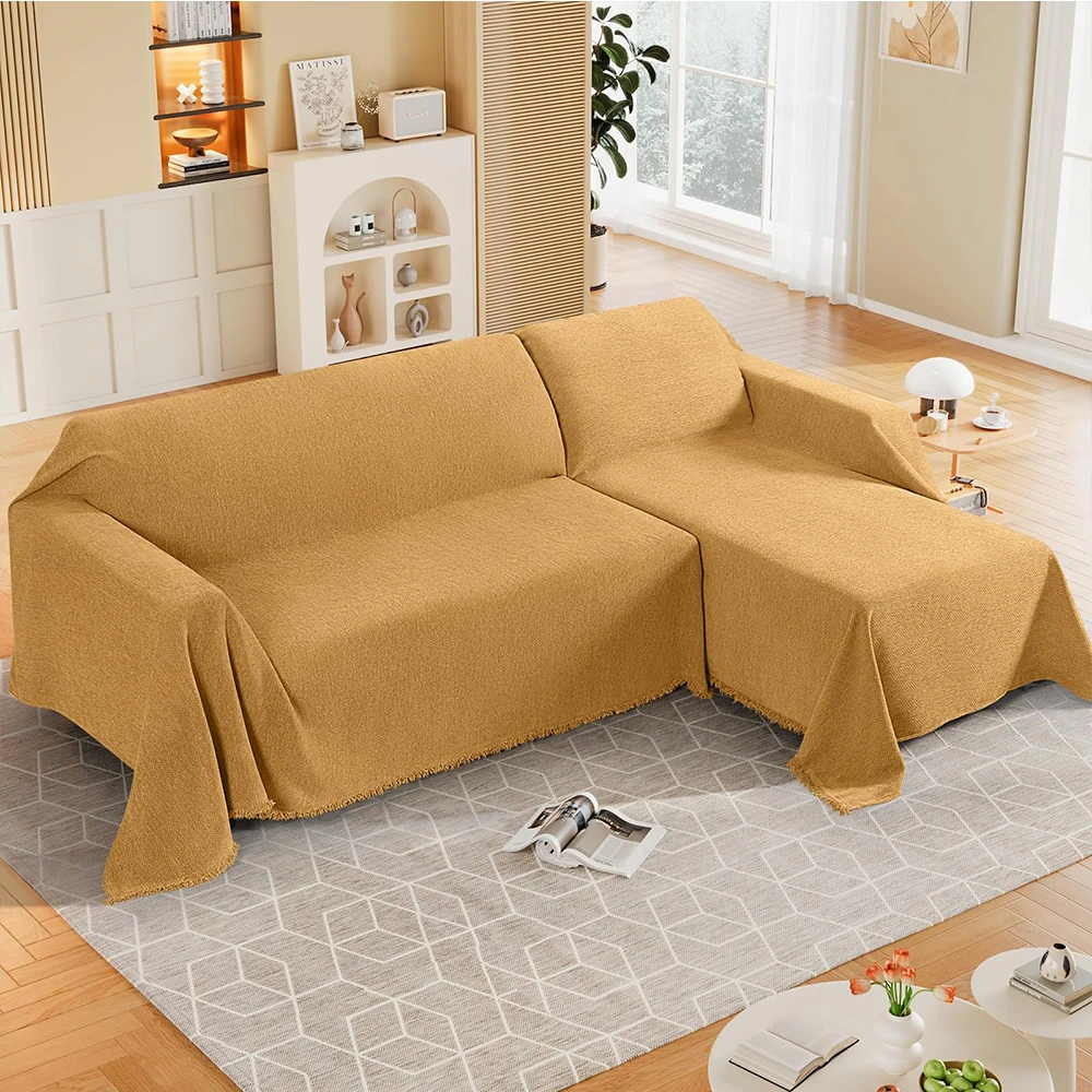 Couch Cover Luxurious Chenille Sofa Covers with Elegant Fringe Couch Cover Luxurious Chenille Sofa Covers with Elegant Fringe