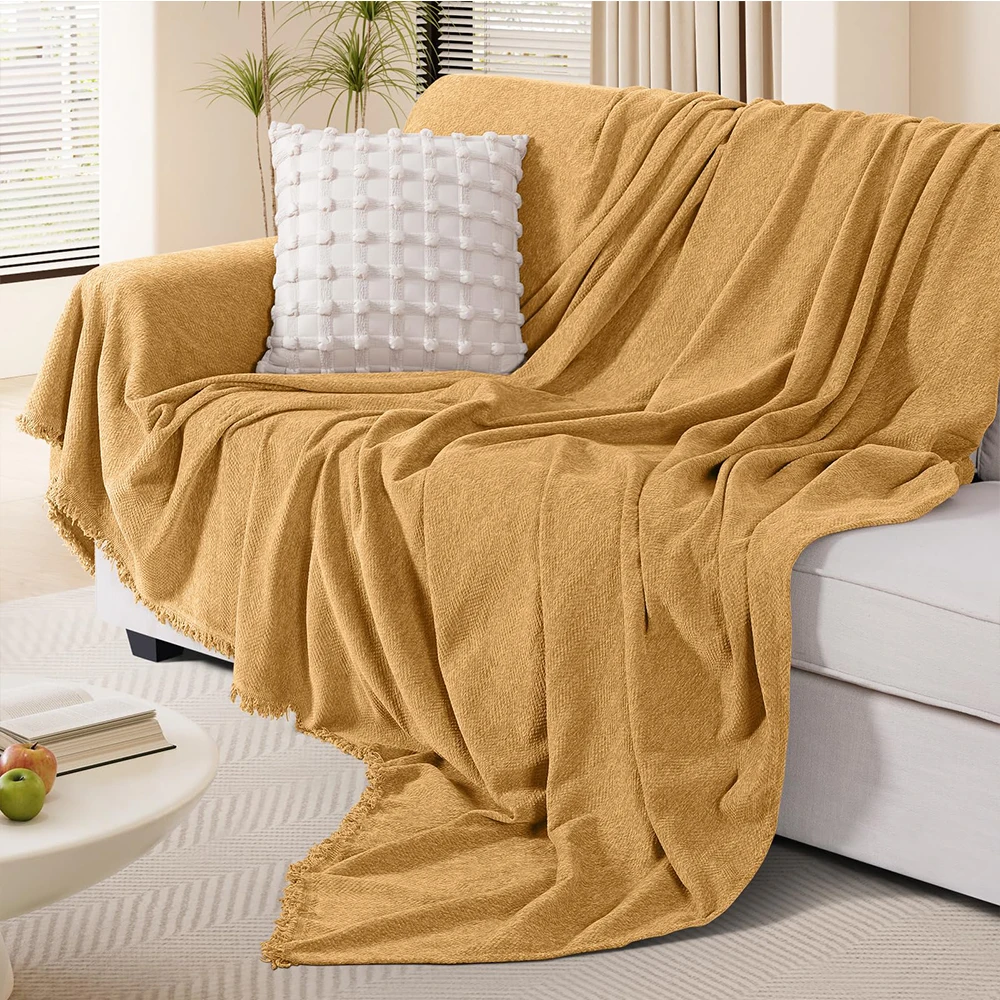 Couch Cover Luxurious Chenille Sofa Covers with Elegant Fringe Couch Cover Luxurious Chenille Sofa Covers with Elegant Fringe