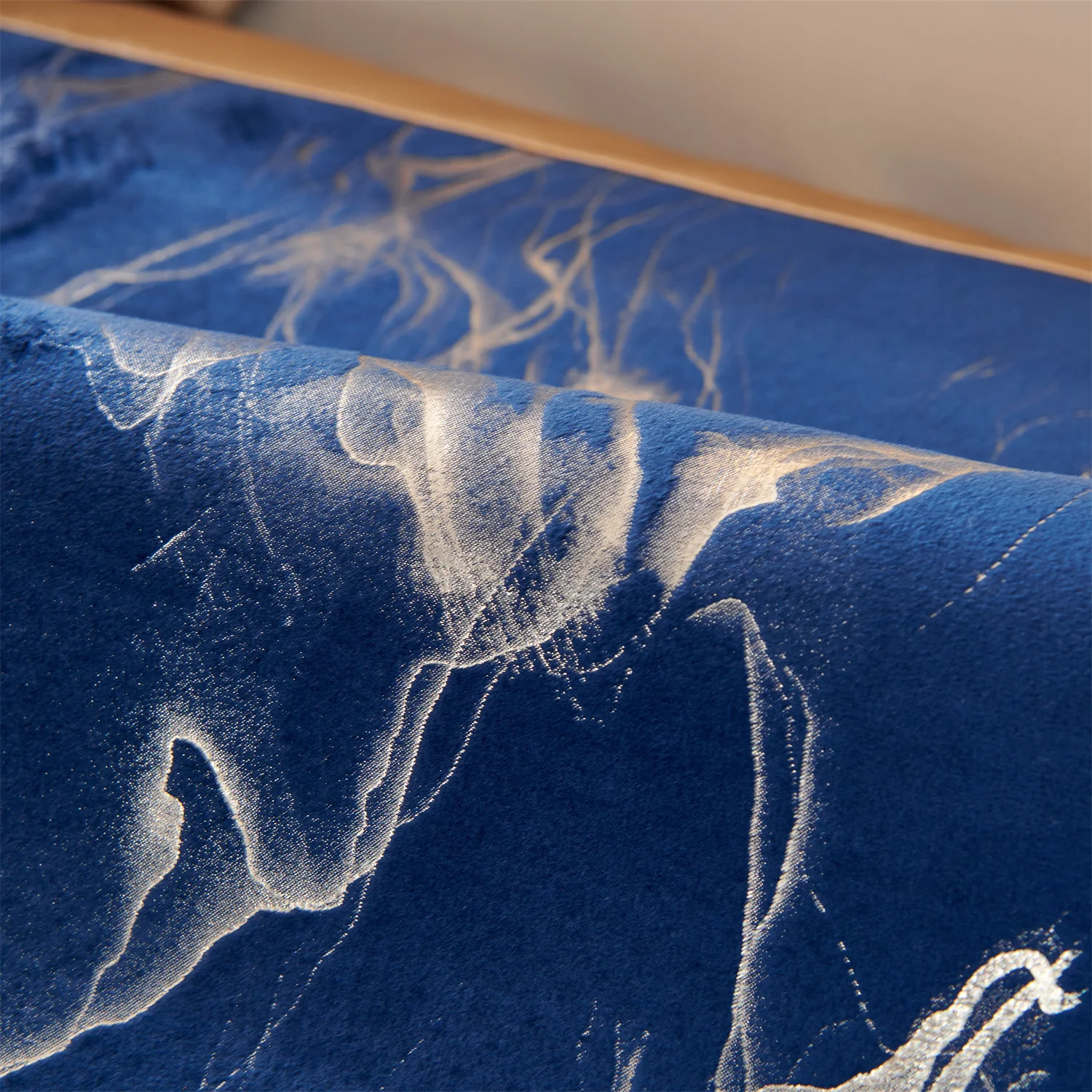 Marble Lines print velvet Sofa Cover for L Shape Sofa Covers