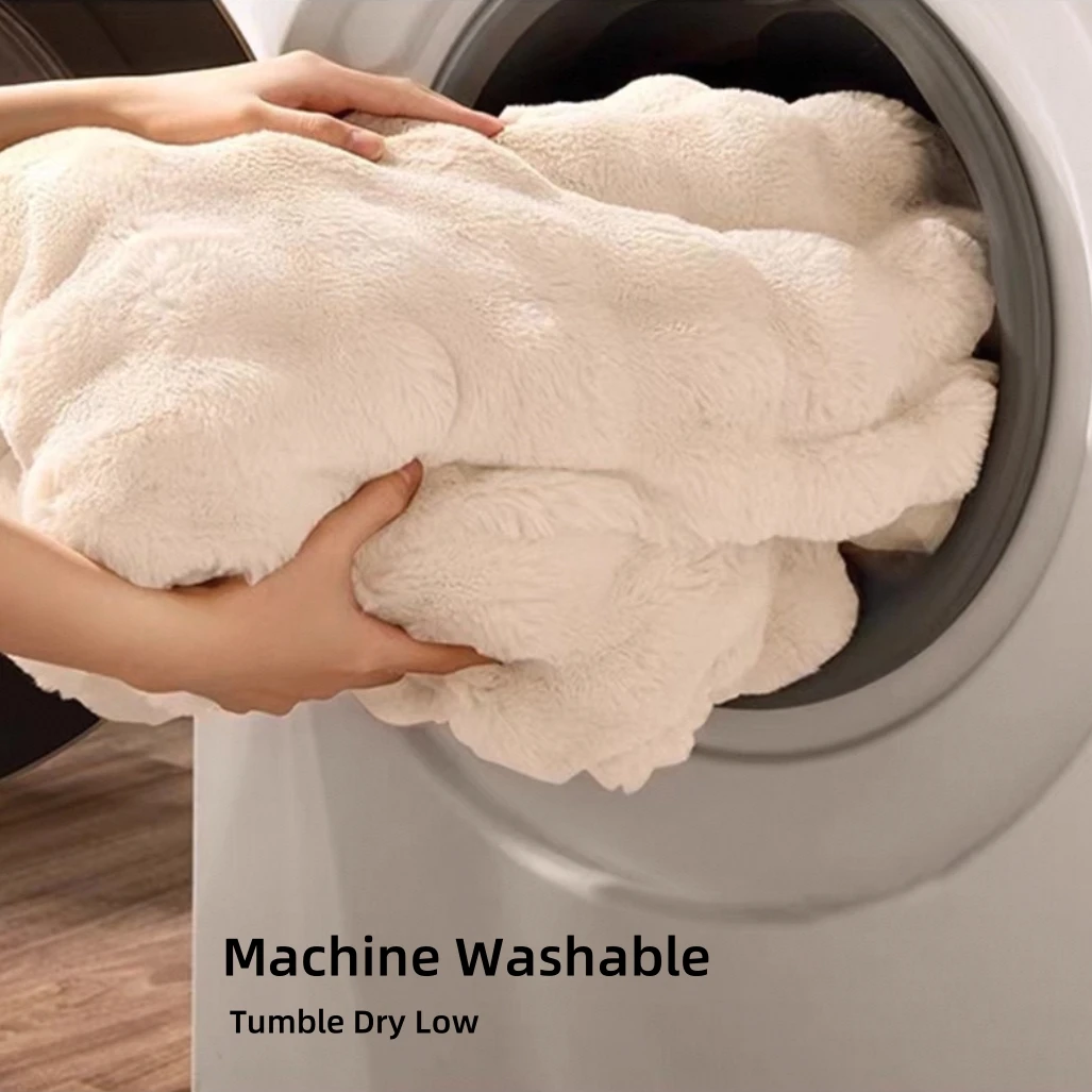 Thicken Imitation Rabbit Fur Plush Sofa Slipcover Thicken Imitation Rabbit Fur Plush Sofa Slipcover