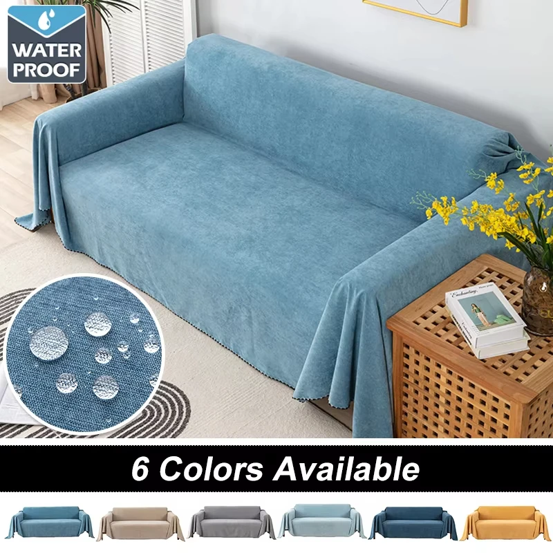 Waterproof Sofa Cover Solid Color Sofa Blanket LINENS & BEDDING Color : Yellow|Navy|Light Blue|Khaki|Grey Waterproof Sofa Cover Solid Color Sofa Blanket LINENS & BEDDING Color : Yellow|Navy|Light Blue|Khaki|Grey
