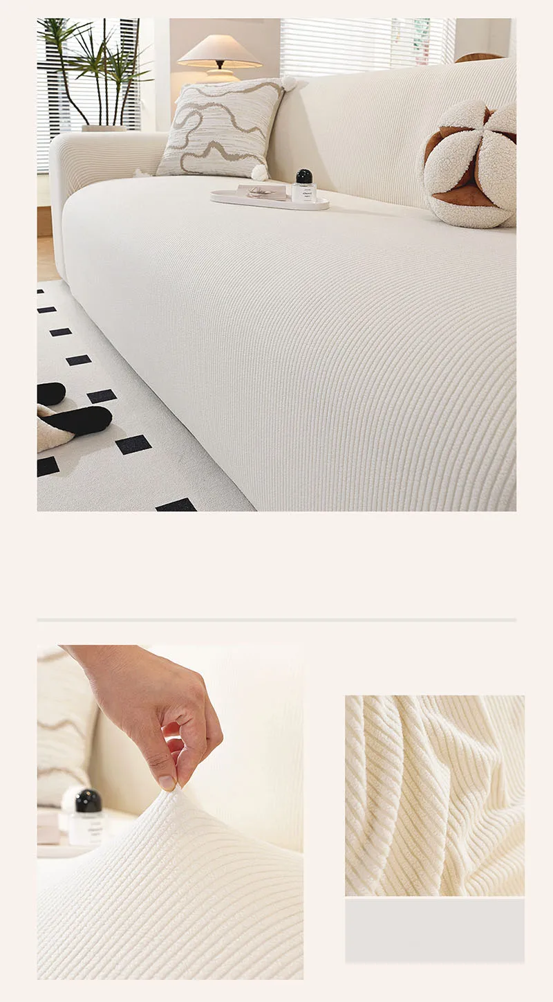 High Elasticity Polar Fleece Sofa Cover