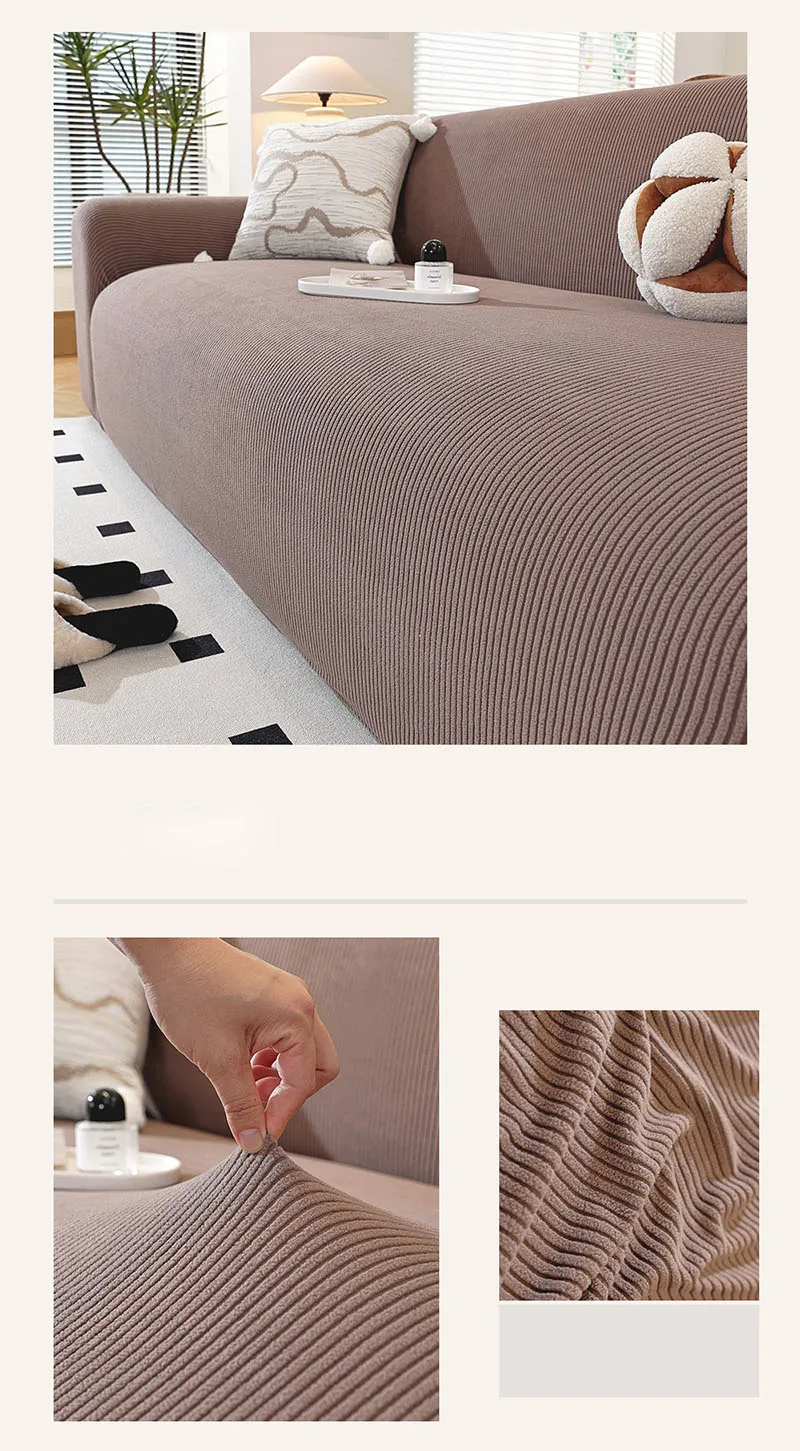 High Elasticity Polar Fleece Sofa Cover