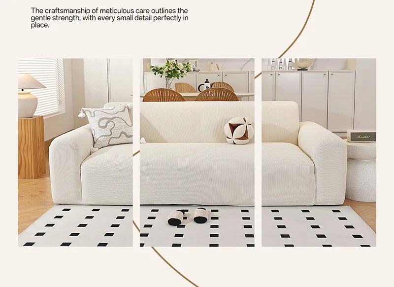 High Elasticity Polar Fleece Sofa Cover