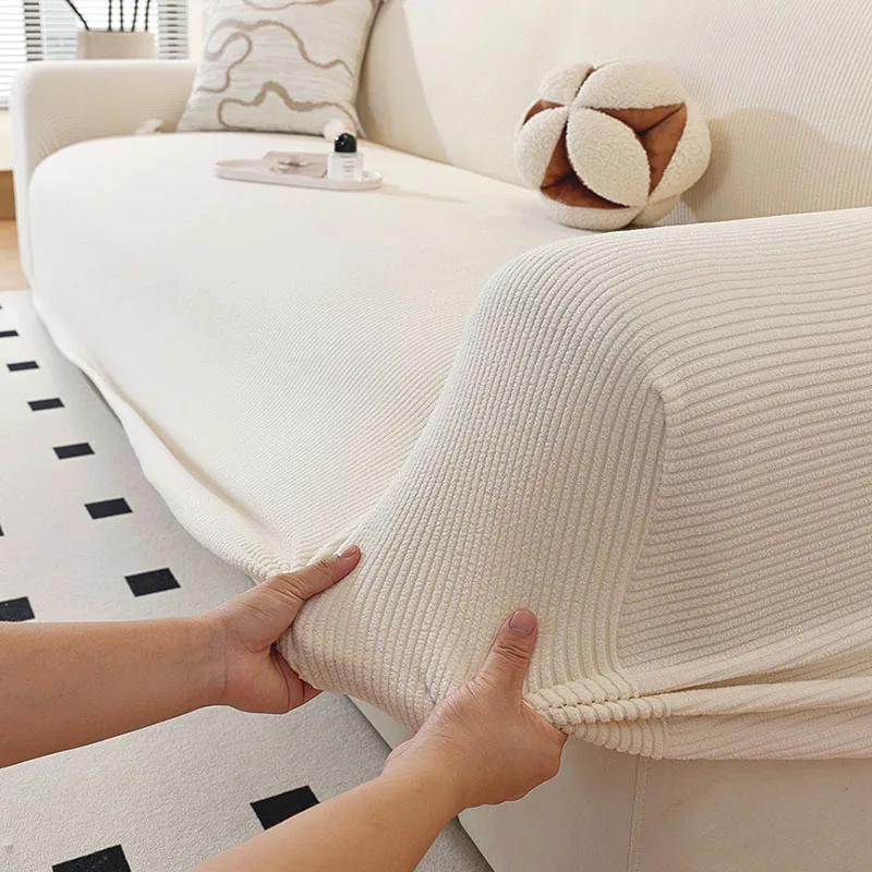 High Elasticity Polar Fleece Sofa Cover