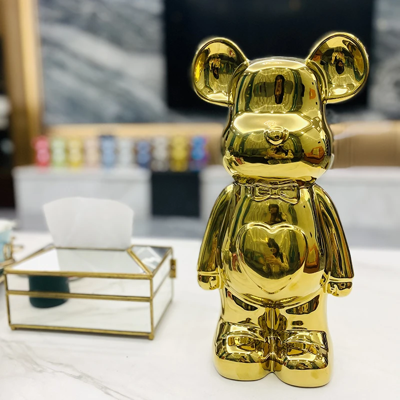 27/cm Ceramic Cartoon Teddy Bear Figurine 27/cm Ceramic Cartoon Teddy Bear Figurine