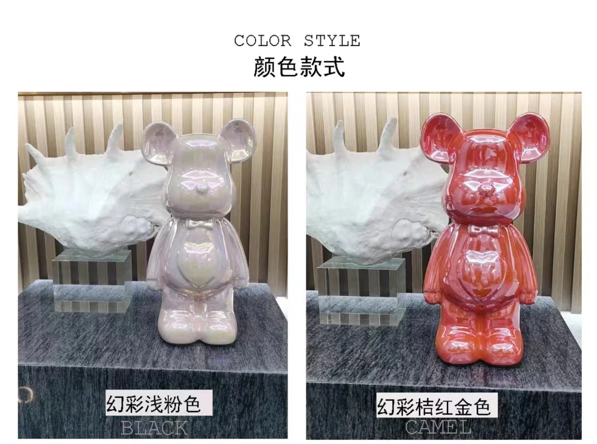27/cm Ceramic Cartoon Teddy Bear Figurine 27/cm Ceramic Cartoon Teddy Bear Figurine