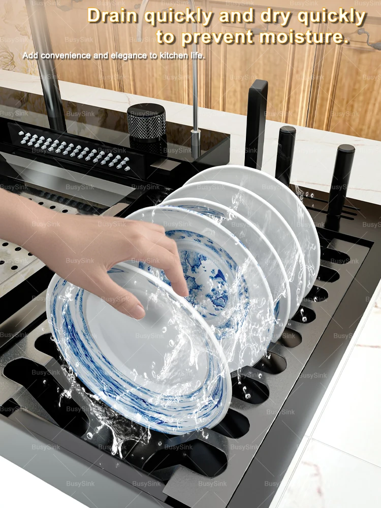 Stainless Steel Waterfall Kitchen Sink Intelligent Digital Display Stainless Steel Waterfall Kitchen Sink Intelligent Digital Display