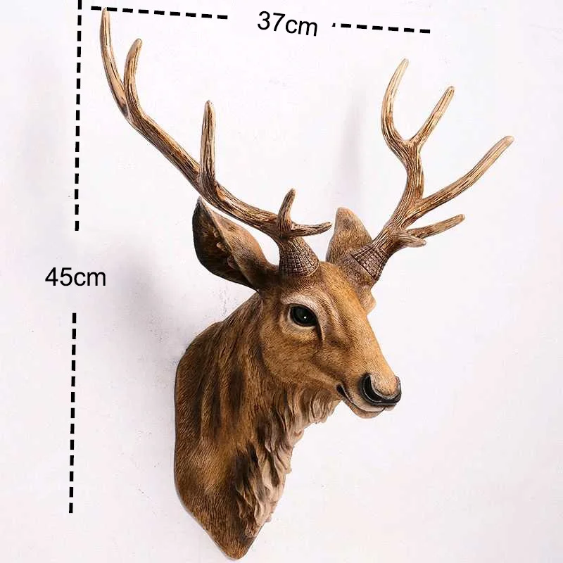 Faux Deer Head 17 inch Faux Animal Head Wall Décor Faux Deer Head 17 inch Faux Animal Head Wall Décor