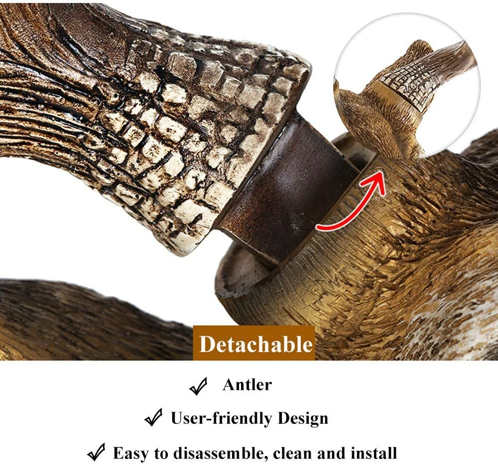 Faux Deer Head 17 inch Faux Animal Head Wall Décor Faux Deer Head 17 inch Faux Animal Head Wall Décor