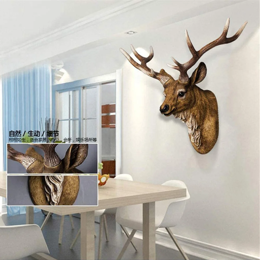 Faux Deer Head 17 inch Faux Animal Head Wall Décor Faux Deer Head 17 inch Faux Animal Head Wall Décor