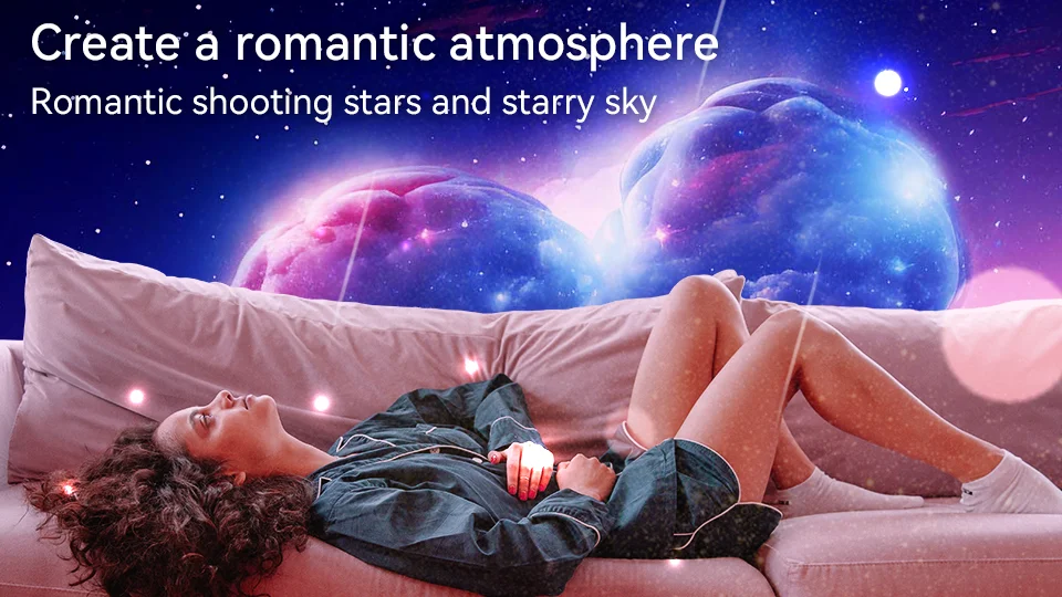 12 IN 1 Galaxy Star Projector with Meteor Ultra Clear Night Light Lamp
