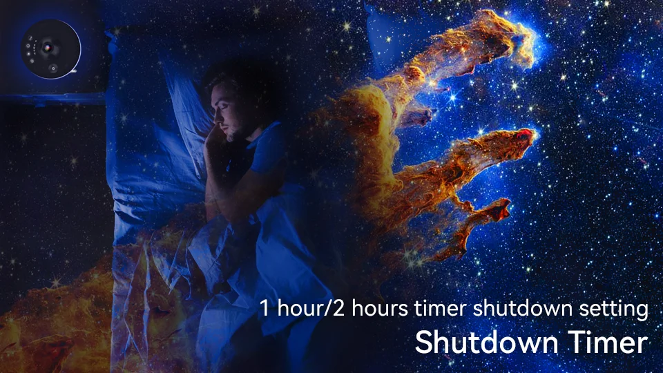 12 IN 1 Galaxy Star Projector with Meteor Ultra Clear Night Light Lamp