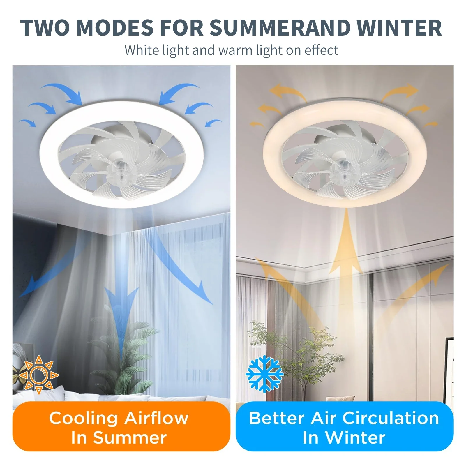 48cm Low Floor Thin LED Ceiling Fan Ceiling Light, with Lighting, Low Noise, Remote 48cm Low Floor Thin LED Ceiling Fan Ceiling Light, with Lighting, Low Noise, Remote