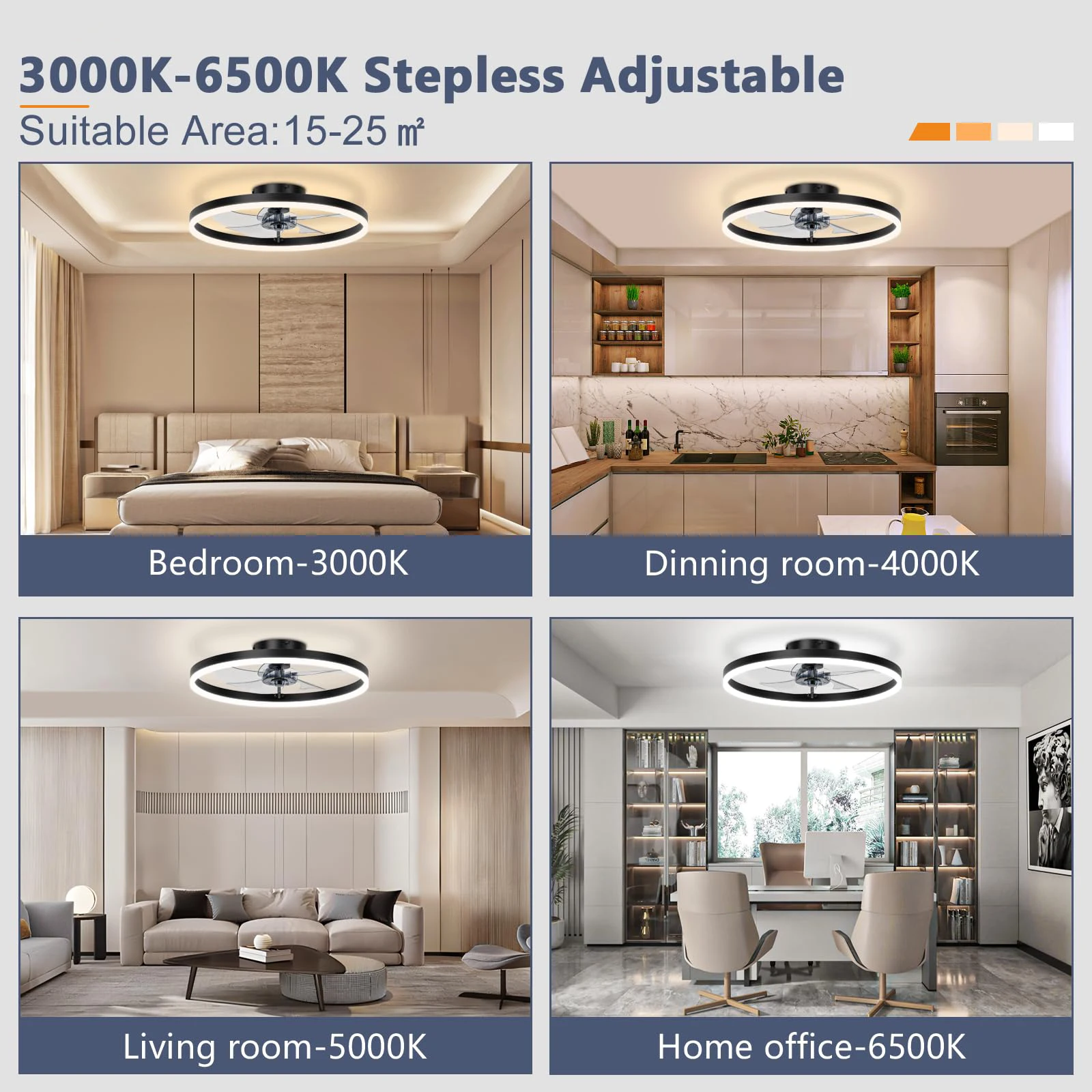 Modern Ceiling Fan LED Light