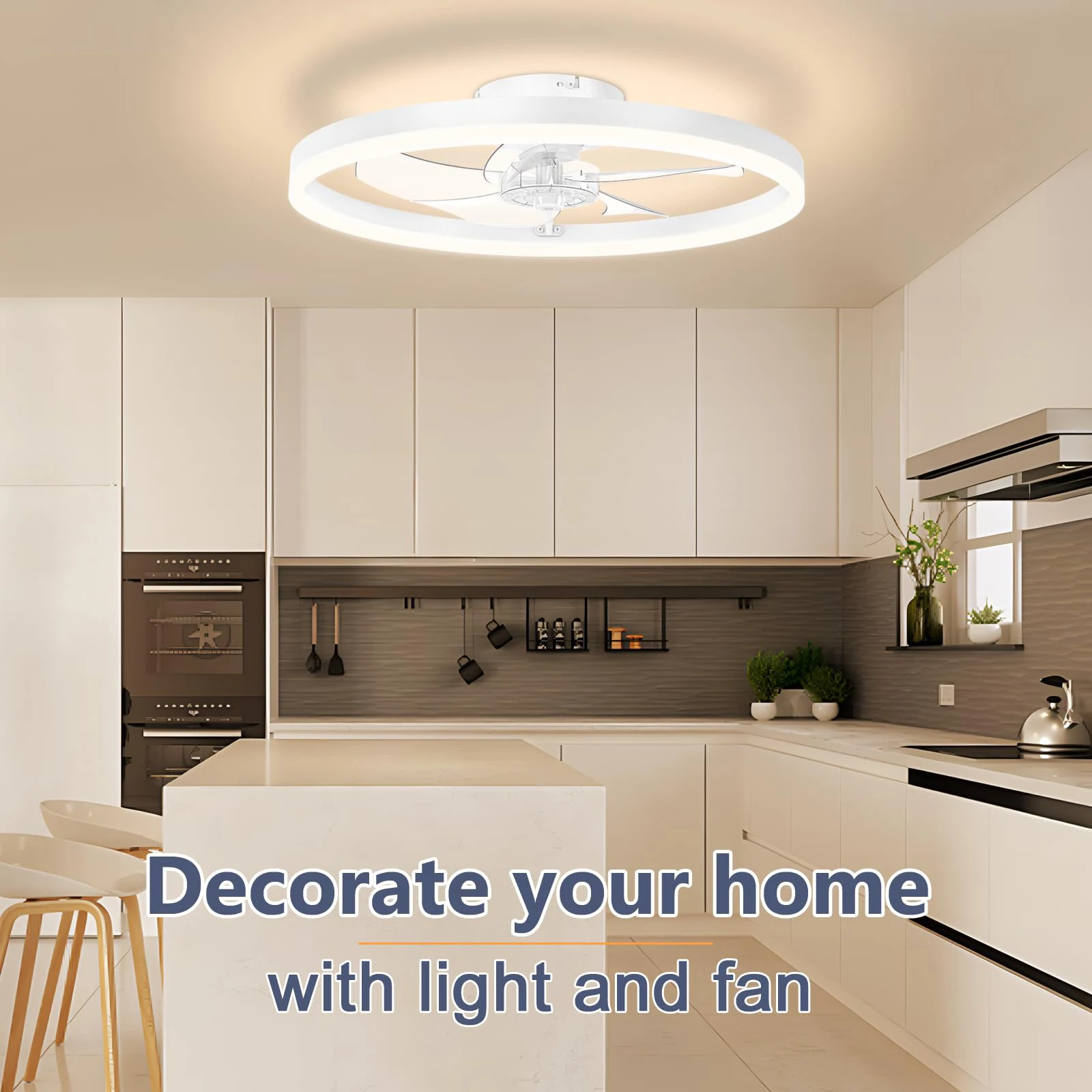 Modern Ceiling Fan LED Light LIGHTING Blade Color : WHITE|black Modern Ceiling Fan LED Light LIGHTING Blade Color : WHITE|black