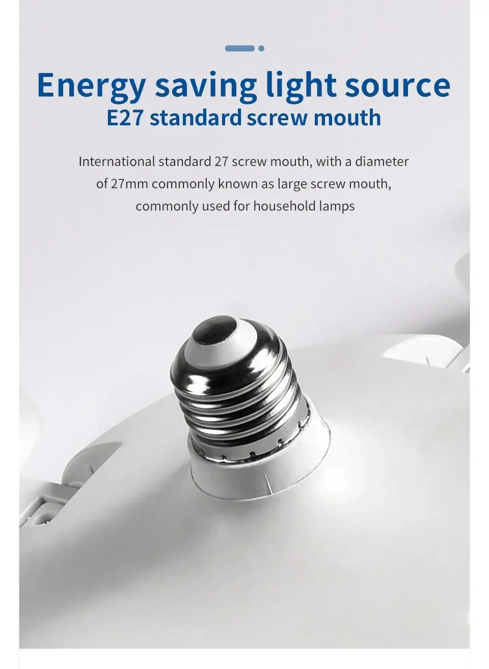 E27 Fan Light 2-in-1 60W  Drone Design Ceiling Fan Light with Remote Control