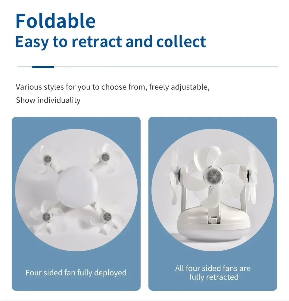 E27 Fan Light 2-in-1 60W  Drone Design Ceiling Fan Light with Remote Control