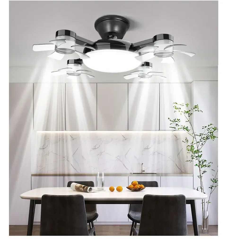 E27 Fan Light 2-in-1 60W  Drone Design Ceiling Fan Light with Remote Control