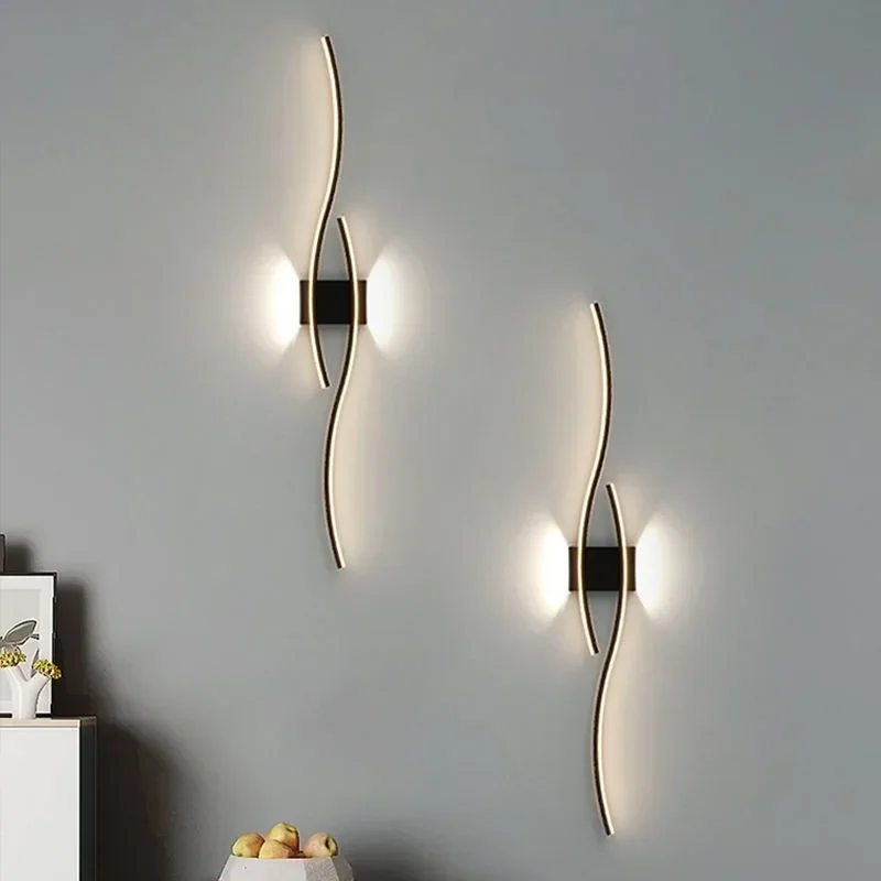 Wall Lamp LED Long Strip 60/80 Wall Sconce Home Decora LIGHTING Lampshade Color : White 60cm|Black 60cm|Gold 60cm|White 80cm|Black 80cm|Gold 80cm Wall Lamp LED Long Strip 60/80 Wall Sconce Home Decora LIGHTING Lampshade Color : White 60cm|Black 60cm|Gold 60cm|White 80cm|Black 80cm|Gold 80cm