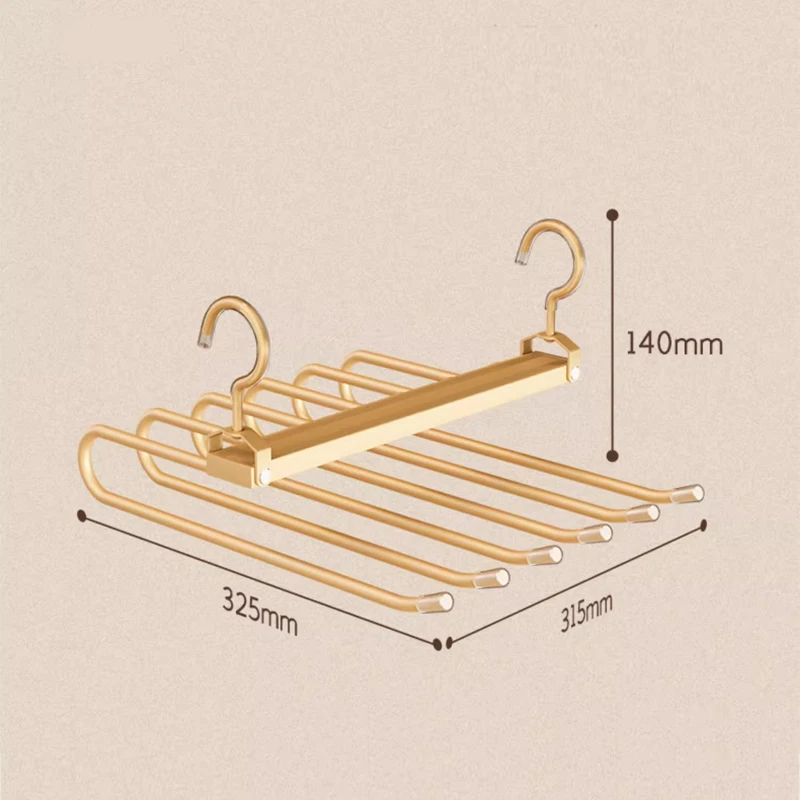 6 In 1 Trouser Hangers Magic Multi Layer