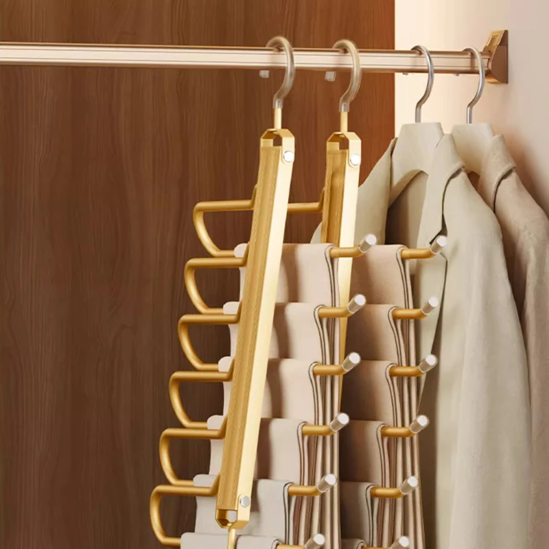6 In 1 Trouser Hangers Magic Multi Layer BATHROOM SHELVES Color : Gold5|Green Gold2|Gray2|Champagne Gold2|Gray5|Gray1|Gold1 6 In 1 Trouser Hangers Magic Multi Layer BATHROOM SHELVES Color : Gold5|Green Gold2|Gray2|Champagne Gold2|Gray5|Gray1|Gold1