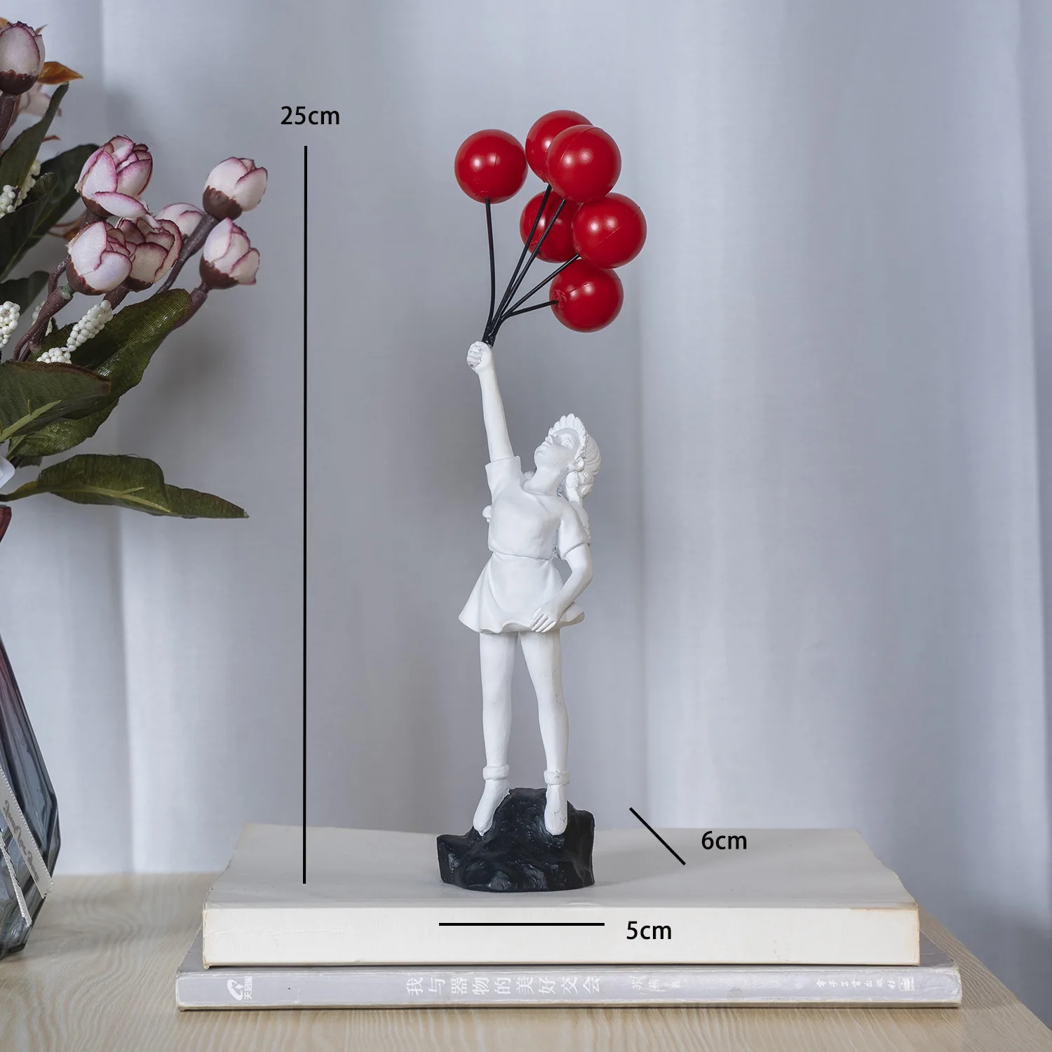 Flying Balloon Girl Figurine Banksy Flying Balloon Girl Figurine Banksy