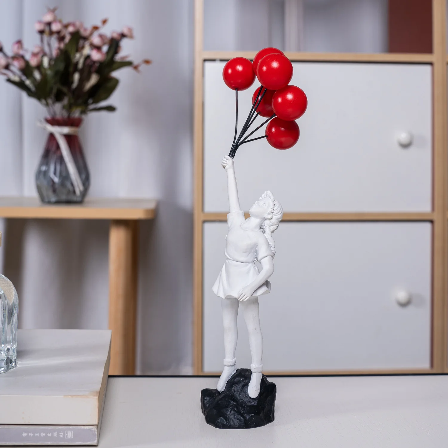 Flying Balloon Girl Figurine Banksy Flying Balloon Girl Figurine Banksy