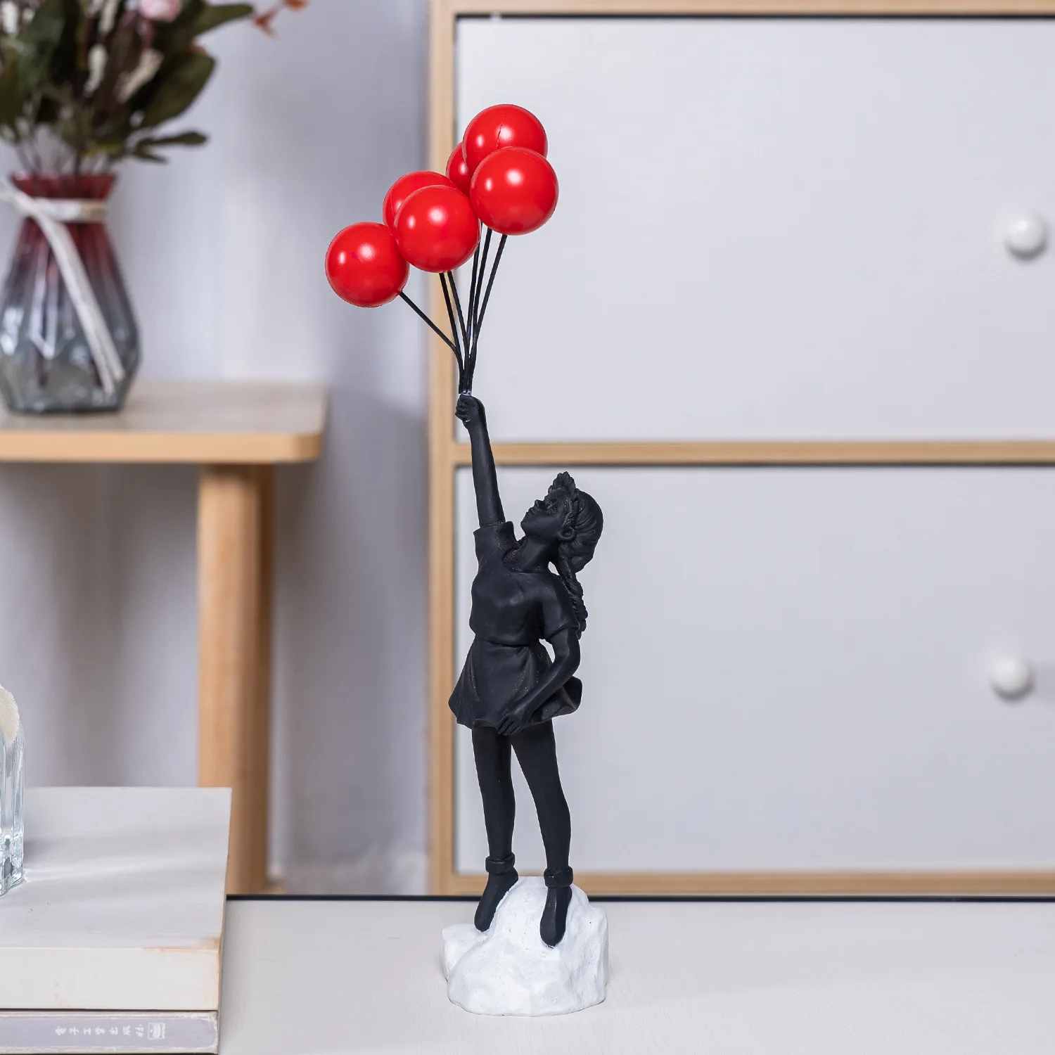 Flying Balloon Girl Figurine Banksy Flying Balloon Girl Figurine Banksy