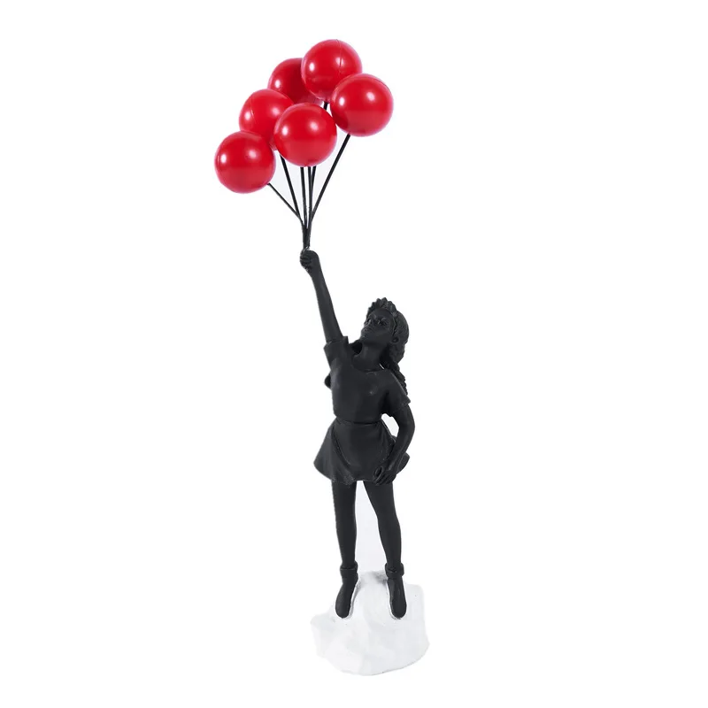Flying Balloon Girl Figurine Banksy Flying Balloon Girl Figurine Banksy