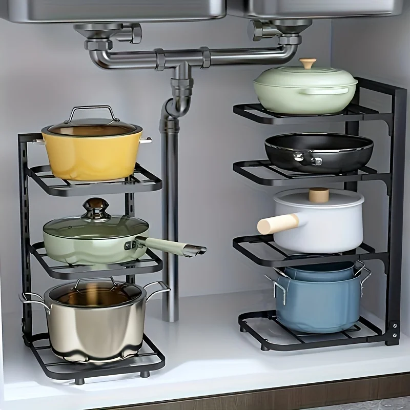 Adjustable Pot Rack Organizer Adjustable Pot Rack Organizer