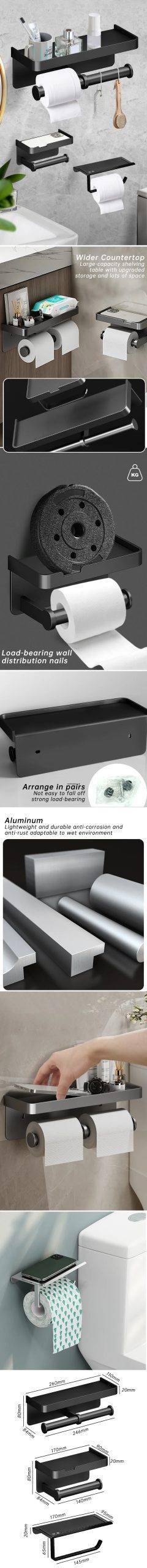 Aluminum Alloy Toilet Paper Holder